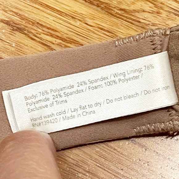 NWT! Uniform by Nikki Dekker True & Co Contour Demi Bra in Latte. Size 32C - Picture 6 of 9